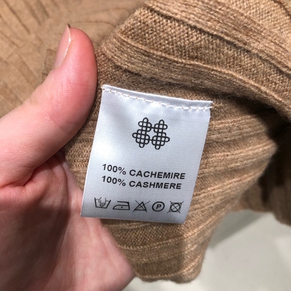 Kujten Paris cashmere ribbed knit dress camel - Picture 4 of 6